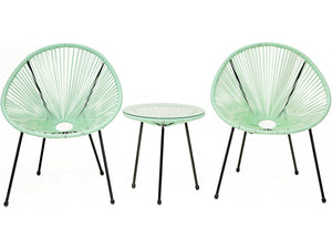 Set da giardino Acapulco "Liana" - 2 posti - Verde chiaro