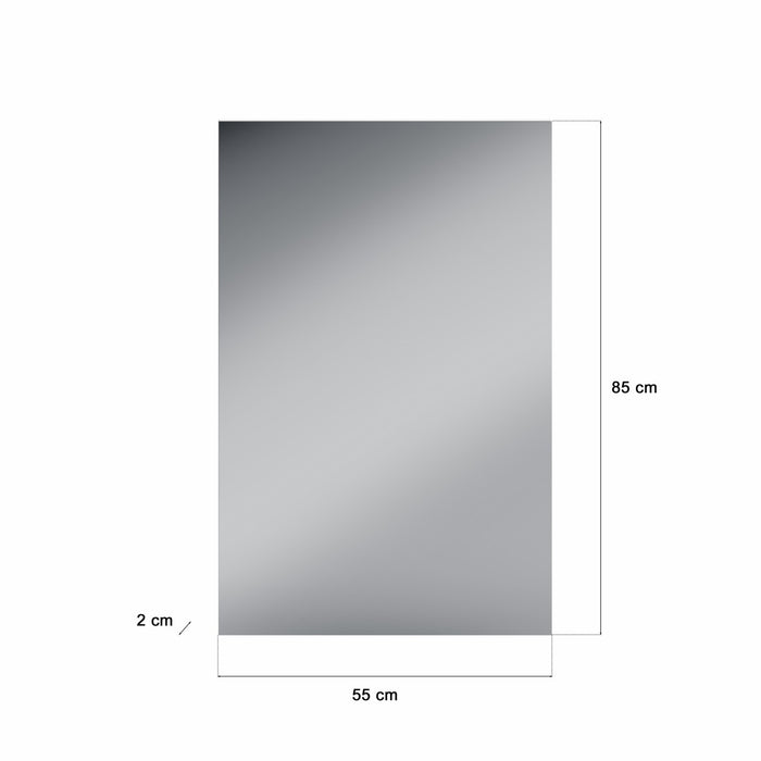 Set di mobili per ingresso: Specchio + mobile per scarpe + mobiletto – Bianco lucido – KLEANKIN