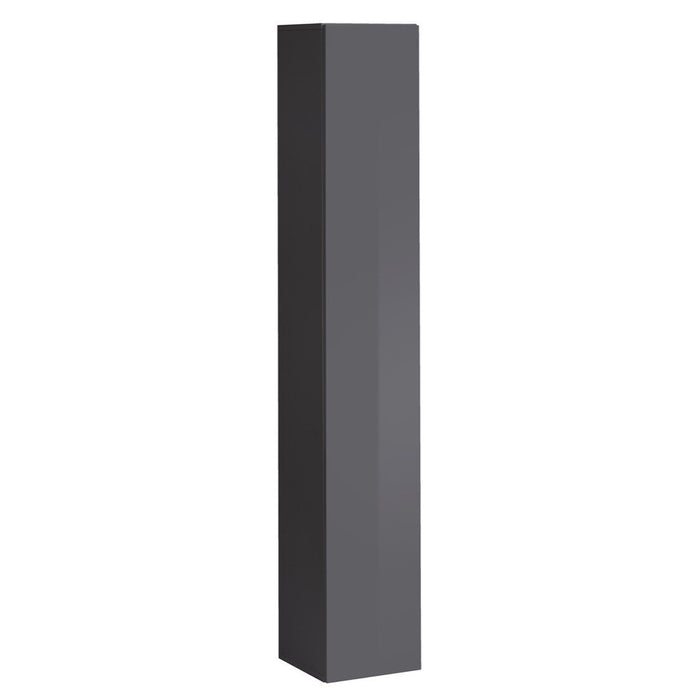 Set di mobili da salotto design SWITCH VI. Colori rovere e grigio con finitura rovere effetto fresato e grigio lucido.