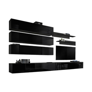 Set di mobili sospesi collezione FLY J1. Colore nero.