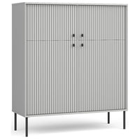 Sala da pranzo completa ISIS: Credenza, Buffetto, Vetrina e Tavolo Estensibile.