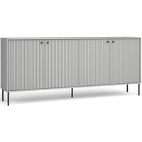 Sala da pranzo completa ISIS: Credenza, Buffetto, Vetrina e Tavolo Estensibile.