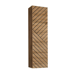 Insieme mobile soggiorno SWITCH III – Rovere e Nero – Finiture in rovere fresato e lucido – Design moderno