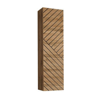 Set di mobili da salotto SWITCH III design, colore bianco e quercia Wotan. Finiture lucide e effetto quercia fresata.