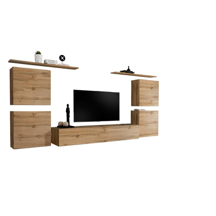 Set di mobili da salotto SWITCH IV design, colore quercia Wotan.