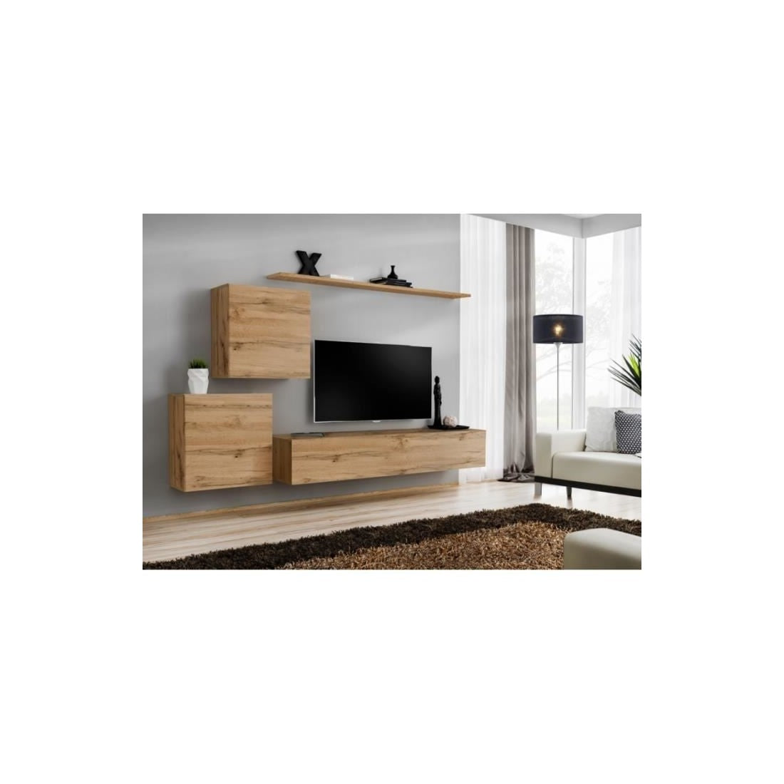 Set di mobili da salotto SWITCH V design, colore quercia Wotan.