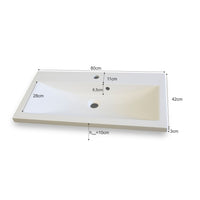 Set di mobili da bagno collezione RAVEN, colore nero opaco e lucido, con specchio.