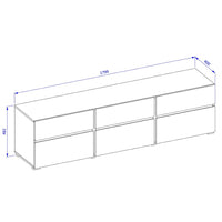 Set mobili da salotto HAVANA – Buffet alto, mobile TV, buffet basso – Design moderno beige e nero