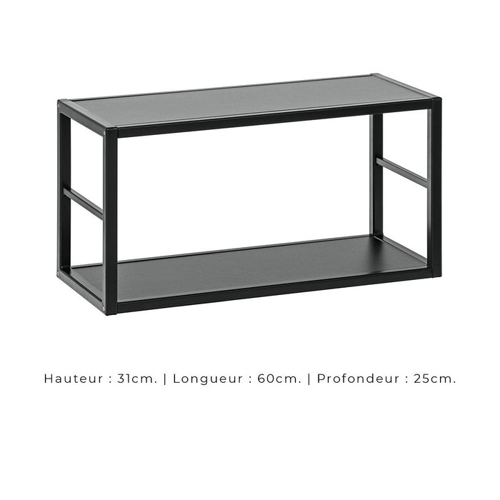 Set mobili da salotto industriale SWITCH M3 – Bianco – LED integrati &amp sistema Push to Open