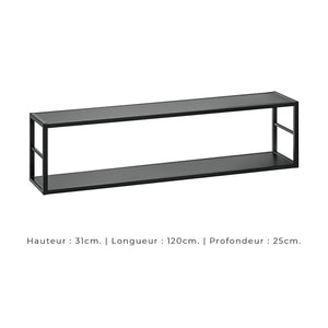 Set di mobili da salotto industriale SWITCH M4 – Grigio – LED integrati &amp sistema Push to Open