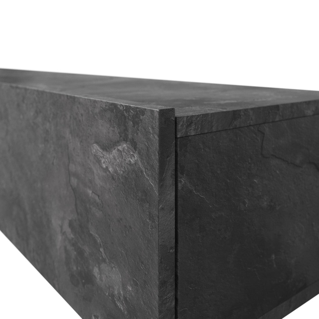 Set di mobili da salotto design collezione RAMOS. Colore grigio effetto ardesia.