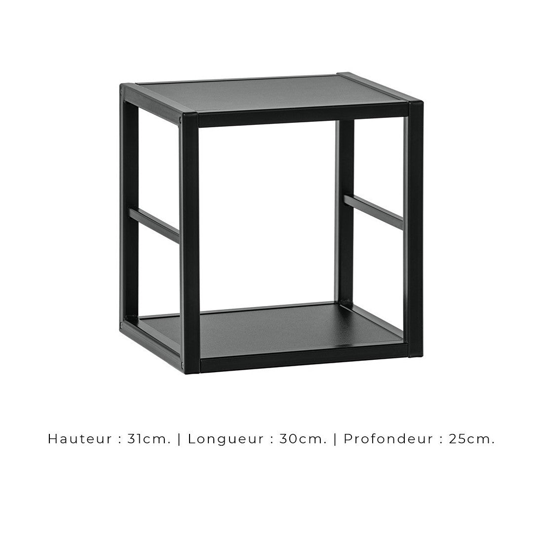 Set di mobili da salotto in stile industriale SWITCH M2. Colore nero.