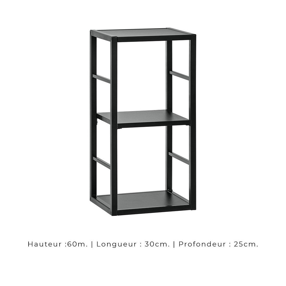 Set di mobili da salotto in stile industriale SWITCH M2. Colore nero.