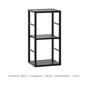 Set di mobili da salotto in stile industriale SWITCH M2. Colore nero.