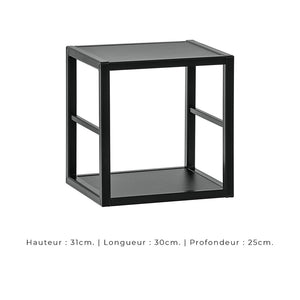 Set mobili da soggiorno stile industriale SWITCH M2 – Grigio – LED integrati – Design moderno