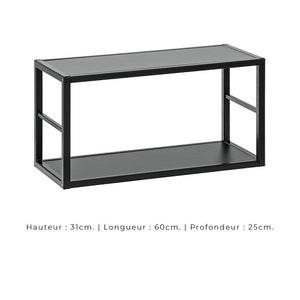 Set di mobili da soggiorno in stile industriale SWITCH M3. Colore nero.