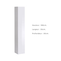 Set di mobili da soggiorno in stile industriale SWITCH M5 – Colore bianco – LED integrati