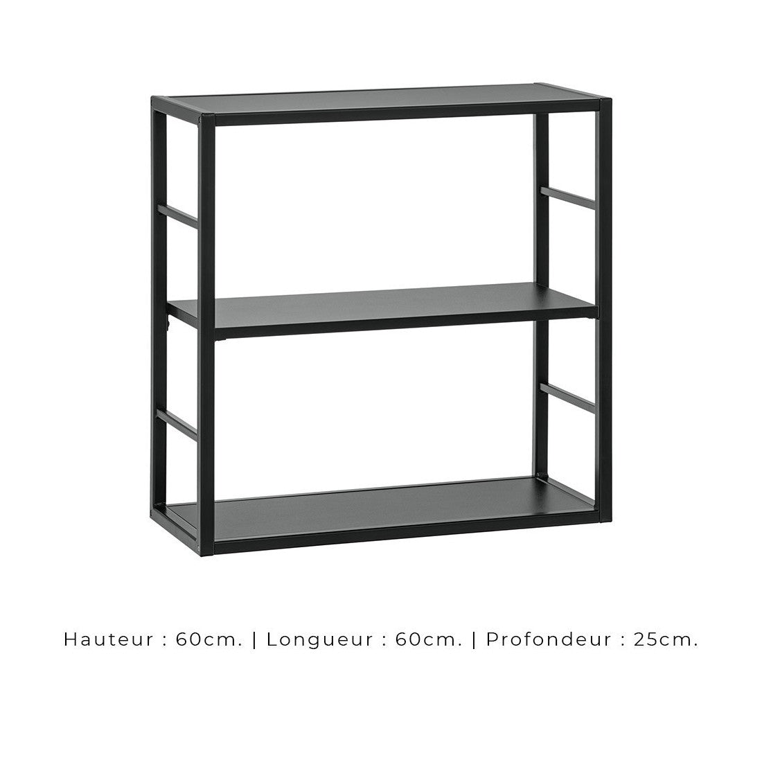 Set di mobili da salotto in stile industriale SWITCH M5. Colore nero.