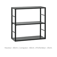 Set di mobili da salotto in stile industriale SWITCH M5. Colore nero.