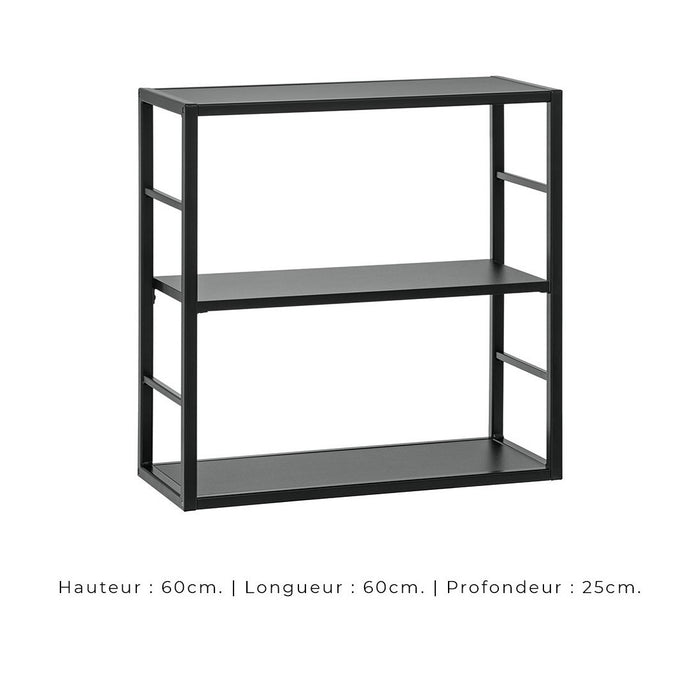 Set di mobili da salotto in stile industriale SWITCH M5. Colore nero.