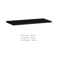 Set di mobili da salotto in stile industriale SWITCH M5. Colore nero.