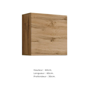 Set di mobili da salotto in stile industriale SWITCH M6. Colore rovere.