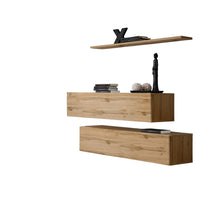 Set di mobili da soggiorno SWITCH SBII design, colore quercia Wotan.