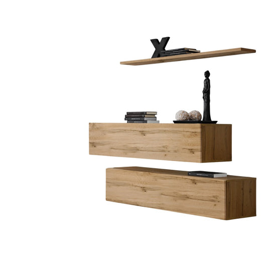 Set di mobili da soggiorno SWITCH SBII design, colore quercia Wotan.