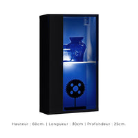 Set di mobili da soggiorno SWITCH XXII – LED – Nero e bianco – Design sospeso