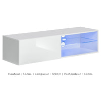 Set di mobili per salotto SWITCH XXV design, colore rovere e bianco.