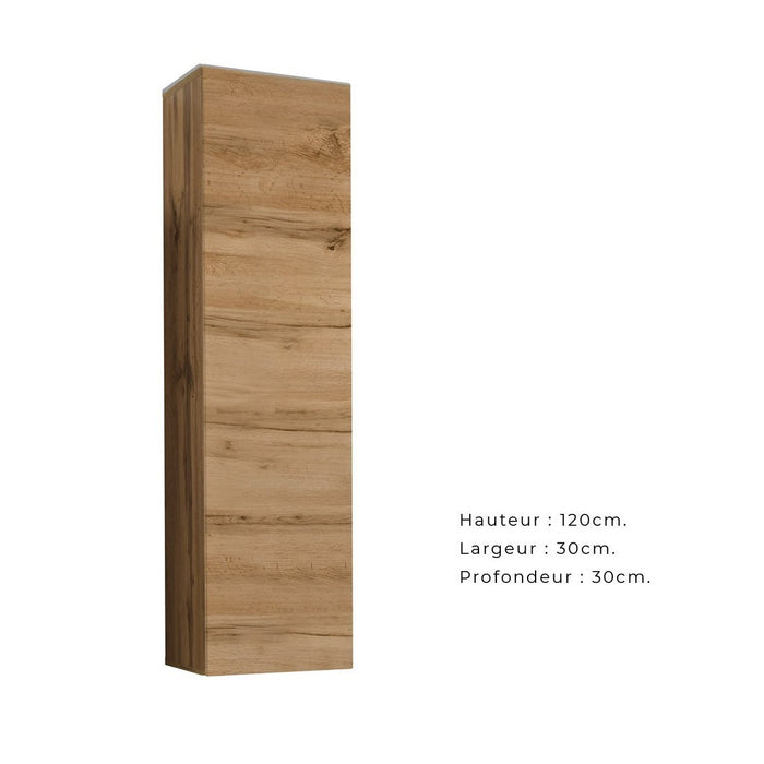 Set di mobili da soggiorno SWITCH XXVI - Rovere - Illuminazione LED - Design moderno