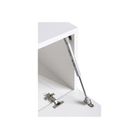 Set di mobili da soggiorno SWITCH XXVI design, colore bianco e rovere.