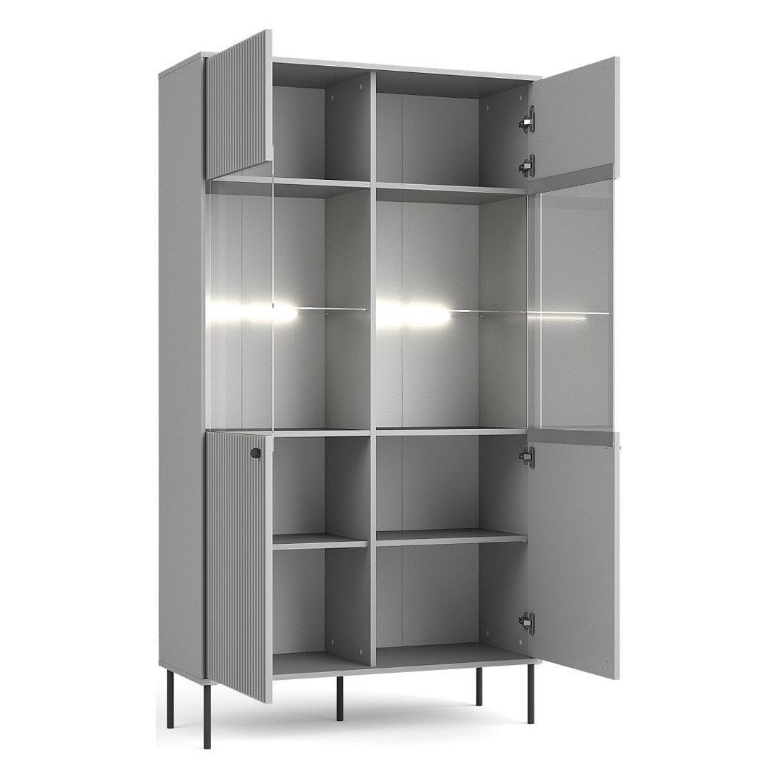 Set di mobili: Mobile TV, vetrina, piccolo buffet e tavolino - Collezione ISIS