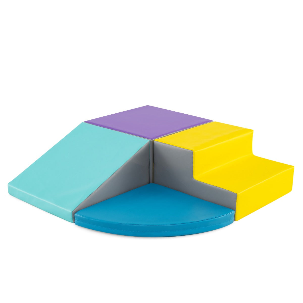 Set di 4 blocchi di schiuma per bambini 46 x 46 x 25 cm divertimento sicuro e moderno in PU blu 20_0011845