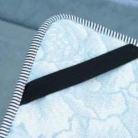 Lettino da Campeggio Pieghevole e Imbottito con Tasca Portaoggetti, 188x64.5x53 cm, Grigio chiaro