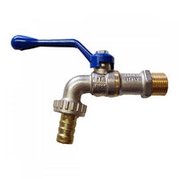 Eolo no frost rubinetto sfera giardino 1/2 leva blu con portagomma