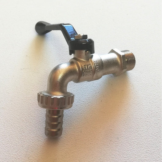 Eolo rubinetto sfera giardino 1 leva nera con portagomma