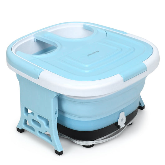 Pediluvio Thalasso retrattile 42 x 40 x 24 cm con idromassaggio e luce infrarossa in PP blu 20_0020941