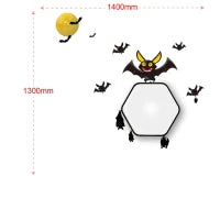 Sticker Da Muro Bat Con Lavagnetta E Bersaglio Cm 140X130