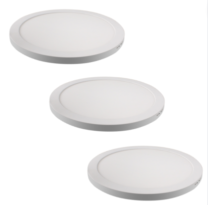 Plafoniera led incasso 30 watt cct slim tonda alimentatore incluso pezzi 3