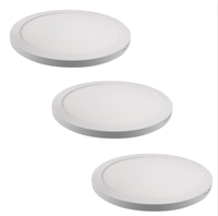 Plafoniera led incasso 30 watt cct slim tonda alimentatore incluso pezzi 3