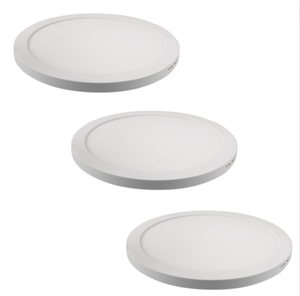 Plafoniera led incasso 30 watt cct slim tonda alimentatore incluso pezzi 3