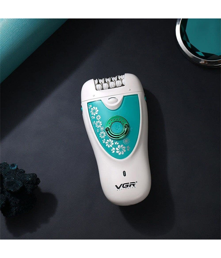 Epilatore Depilatore 2in1 Rasoio Professionale Elettrico Senza Fili Trimmer V722         