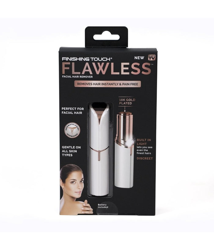 Epilatore Depilatore Rasoio Donna A Forma Di Rossetto A Batteria Con Luce Led         