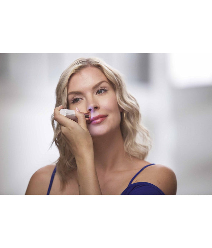 Epilatore Depilatore Rasoio Donna A Forma Di Rossetto A Batteria Con Luce Led         