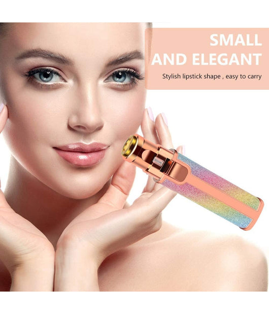 Epilatore Donna Ricaricabile 2in1 Per Viso E Sopracciglie Rasoio Elettrico Luce         