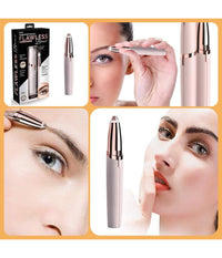 Epilatore Sopracciglia Penna Depilatore Rasoio Donna Elimina Peli Viso Baffetto         