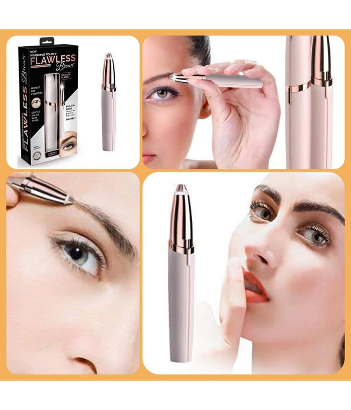 Epilatore Sopracciglia Penna Depilatore Rasoio Donna Elimina Peli Viso Baffetto         