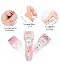 Epilatore Rasoio Elettrico Ricaricabile 3in1 Donna Corpo Pedicure Lima Gm-3052         