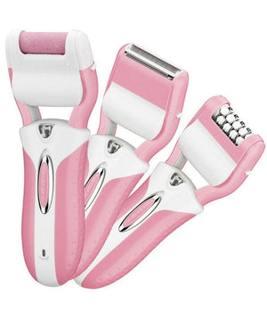 Epilatore Rasoio Elettrico Ricaricabile 3in1 Donna Corpo Pedicure Lima Gm-3052         